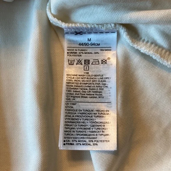 Banana Republic NWT Cream Wrap Effect Blouse Women Size M - Picture 5 of 9